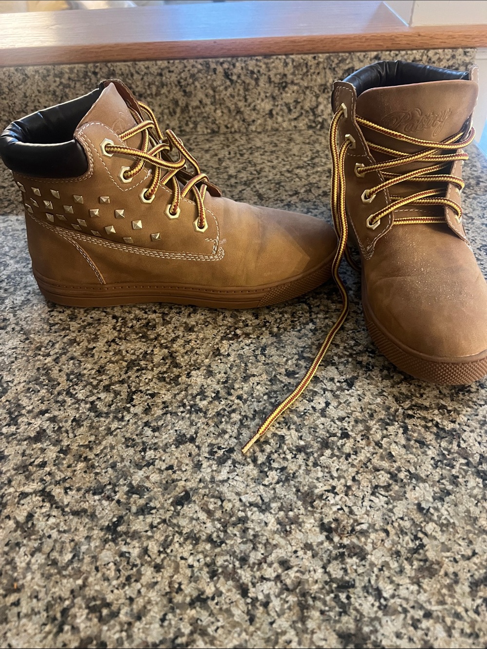 Men's Brown Lace-Up Work-Style Boots